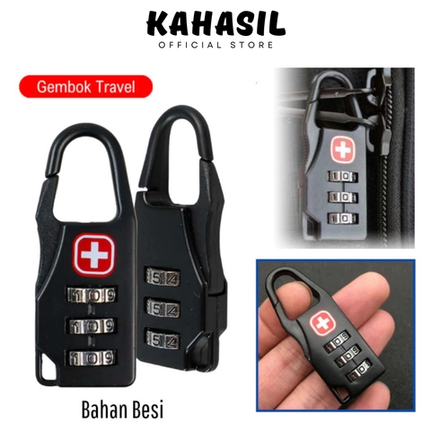 KAHASIL - Gembok Koper Anti Maling Kuat Umroh Haji Travel Kode Angka